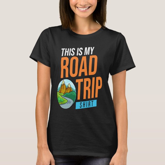 Family Road Trip Vacation Planner Usa T-Shirt (Front)