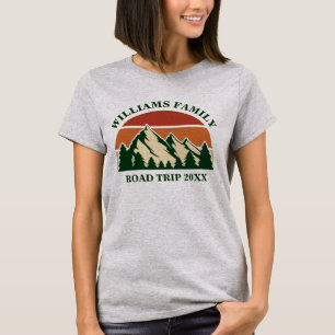 Family Road Trip Vacation Reunion Sunset Matching T-Shirt