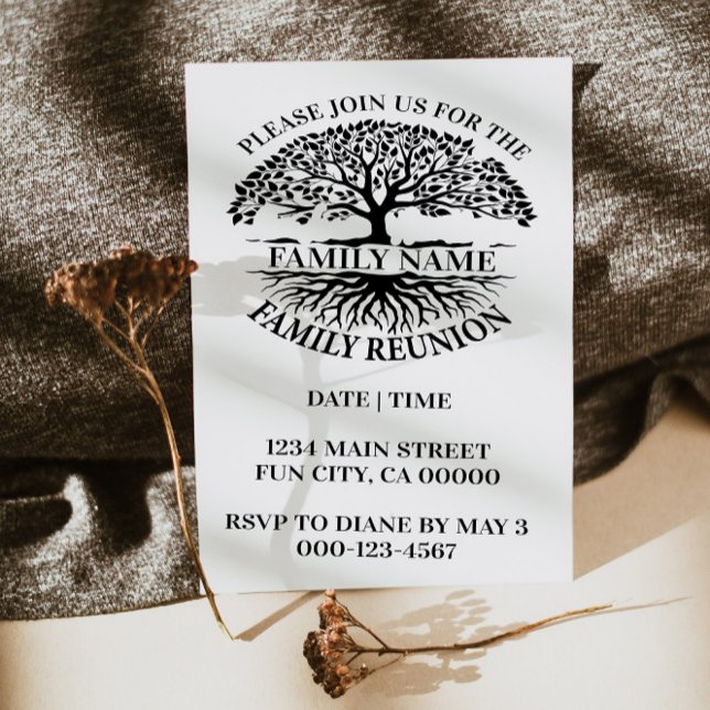 Family Roots Family Reunion Family Tree Invitation (Creator Uploaded)
