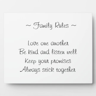 Family sayings plaque