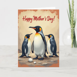 Family Seabirds Mothers Day Card