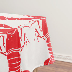Family Seafood Boil Lobster Party Pattern Custom Tablecloth
