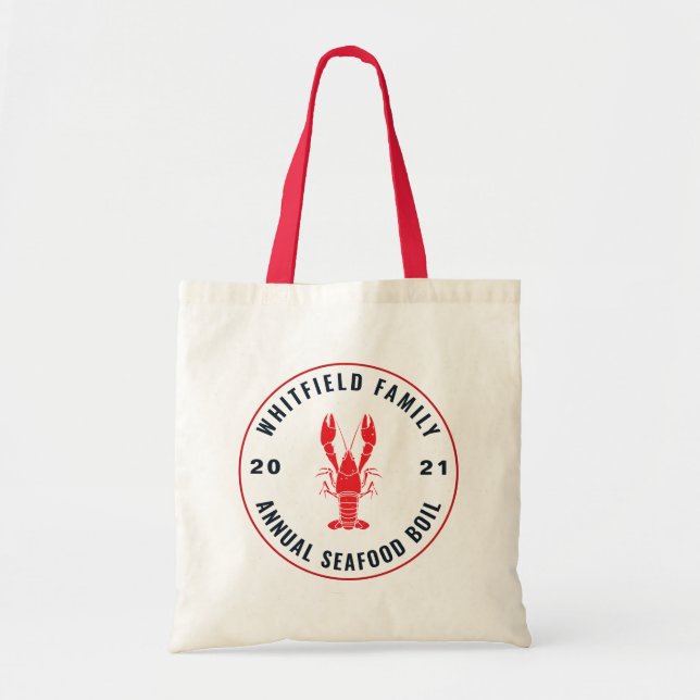 Family Seafood Boil Party 4th of July Custom Tote Bag (Front)