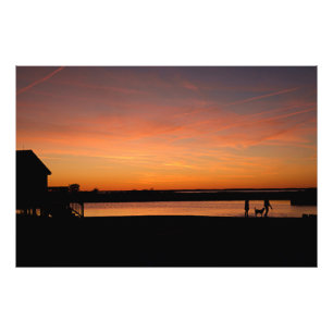 Family Silhouette Photo Print