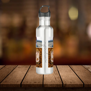 Family Simple Collage Modern Love Grandma Mum 710 Ml Water Bottle