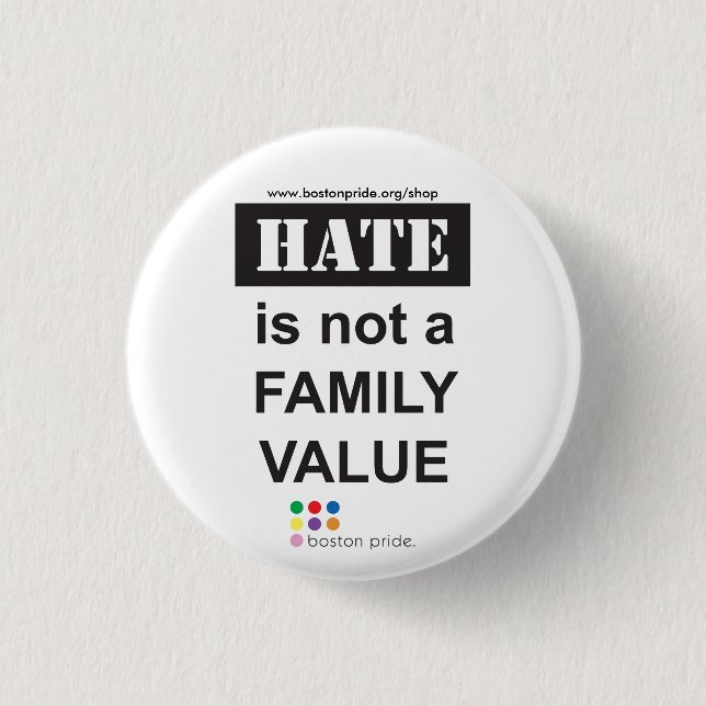 Family Small 3 Cm Round Badge (Front)