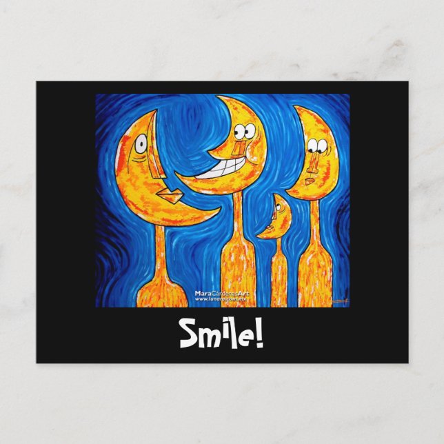 Family Smiling Postcard (Front)