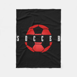 Family Soccer Goal Happiness Graphic - Team Unity Fleece Blanket