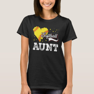 Family Softball Palyer Aunt Softball Mother Grandm T-Shirt