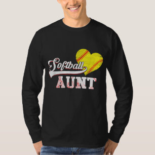 Family Softball Player Gifts Softball Aunt T-Shirt
