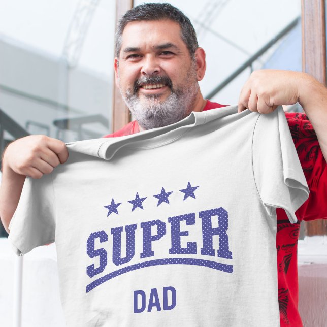 Family Special Occasion Custom Name Funny Dad T-Shirt (Superstar family member custom name t-shirt.)
