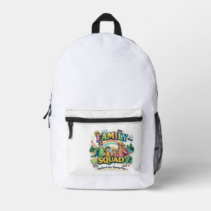 Family Squad – Matching Family Team Design Printed Backpack