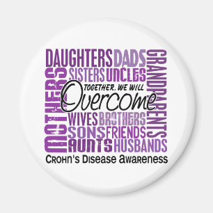 Family Square Crohn's Disease Magnet