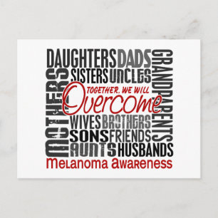 Family Square Melanoma Postcard