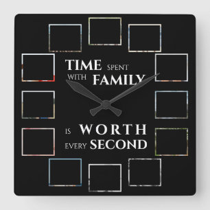 Family Square Wall Clock