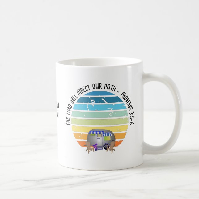 Family Summer Camping Christian Van Life Coffee Mug (Right)