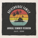 Family Summer Reunion Beach House Matching Scarf<br><div class="desc">Going on a family summer reunion vacation? Customise this retro designs for the whole family by adding your family name or custom text, and year of the adventure. I hope it’s not just about the cool design that caught your eye but the fact you’ll never find it in a department...</div>