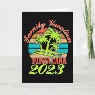 Family Summer Vacation Punta Cana Dominican Republ Card