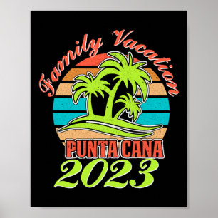 Family Summer Vacation Punta Cana Dominican Republ Poster