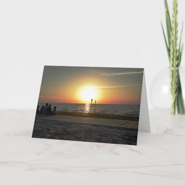 Family Sunset Card (Front)