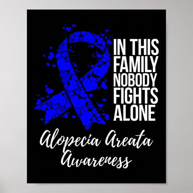 Family Support Alopecia Areata Awareness  Poster (Front)