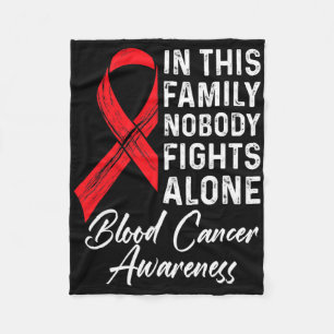 Family Support Blood Cancer Awareness Cancer Aware Fleece Blanket