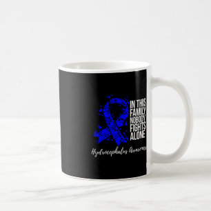 Family Support Blue Ribbon Hydrocephalus Awareness Coffee Mug