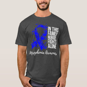 Family Support Blue Ribbon Misophonia Awareness T-Shirt