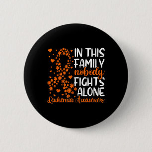 Family Support Leukaemia Awareness 6 Cm Round Badge