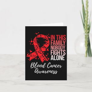 Family Support Tee Blood Cancer Awareness  Card