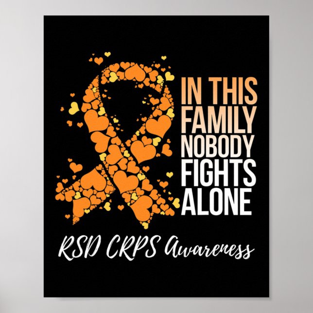 Family Support Tee Rsd Crps Awareness  Poster (Front)