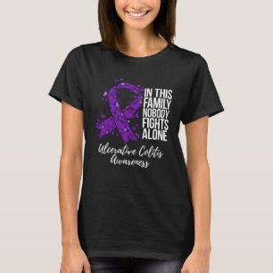 Family Support Ulcerative Colitis Awareness T-Shirt