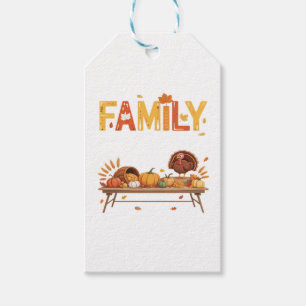 Family Thanksgiving 2025 Thankful For My Tribe Ess Gift Tags