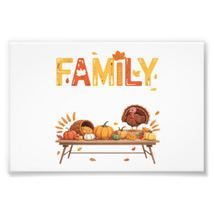 Family Thanksgiving 2025 Thankful For My Tribe Ess Photo Print