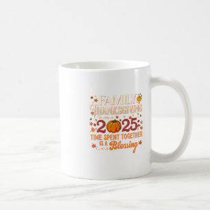 Family Thanksgiving 2025 Thanksgiving Crew Pumpkin Coffee Mug