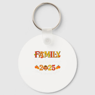 Family Thanksgiving 2025 Thanksgiving Crew Turkey Key Ring