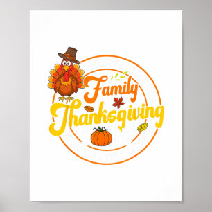 Family Thanksgiving 2025 Time Spent Together Funny Poster