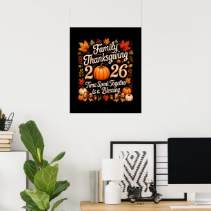 Family Thanksgiving 2026 Thanksgiving Crew Poster