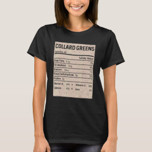 Family Thanksgiving  Collard greens Nutrition Fact T-Shirt