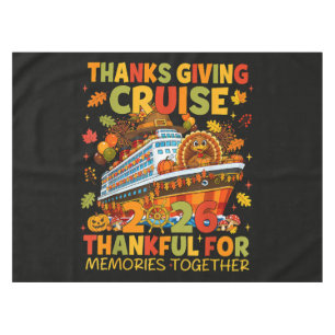 Family Thanksgiving Cruise 2026 Vacation Trip Tablecloth