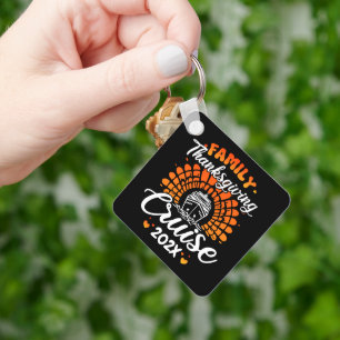Family Thanksgiving Cruise Custom Year Cruise Ship Key Ring