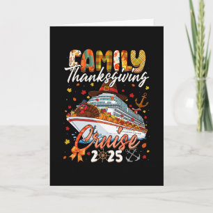 Family Thanksgiving Cruise Squad 2025 Matching Men Card
