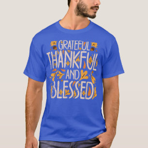 Family Thanksgiving Day Turkey Grateful Thankful & T-Shirt