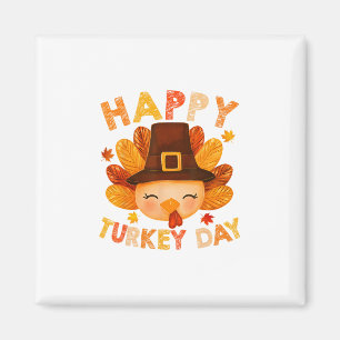 Family Thanksgiving Happy Turkey Day Cute Men Wome Magnet