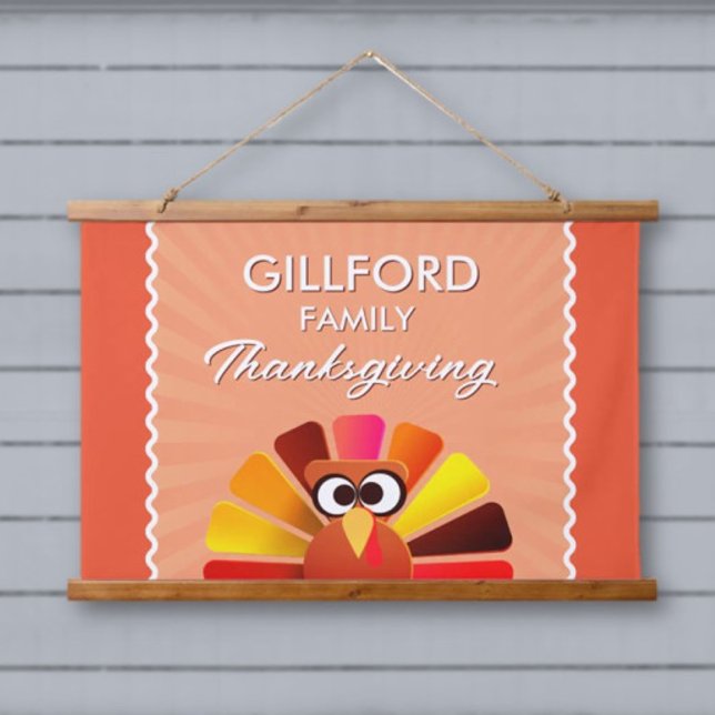 Family Thanksgiving Personalised wall Hanging Tape Hanging Tapestry (Creator Uploaded)