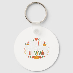 Family Thanksgiving Survivor Thanksgiving Day Holi Key Ring