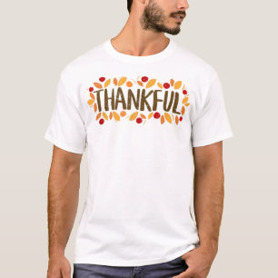 Family Thanksgiving Turkey Day Retro Thankful Frie T-Shirt