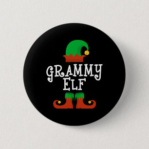 Family The Grammy Elf Christmas Pj Pajama Matching 6 Cm Round Badge