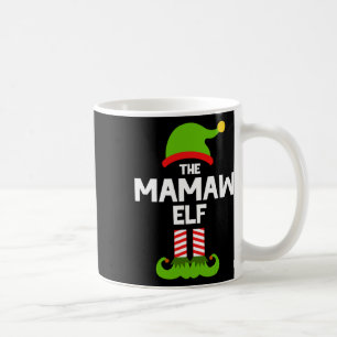 Family The Mamaw Elf Christmas Matching Pajama Pj Coffee Mug