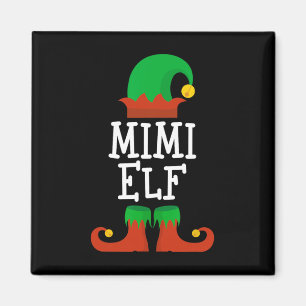 Family The Mimi Elf Christmas Matching Pj Pajama X Magnet